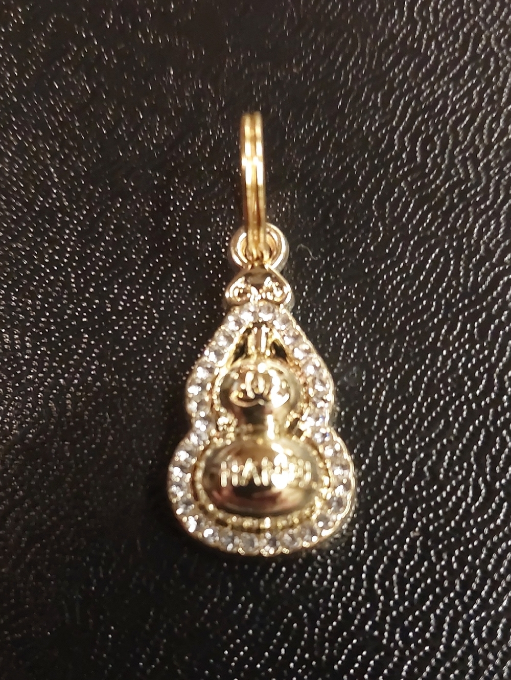 CC Gold & Crystal Pendant Charm Pendant